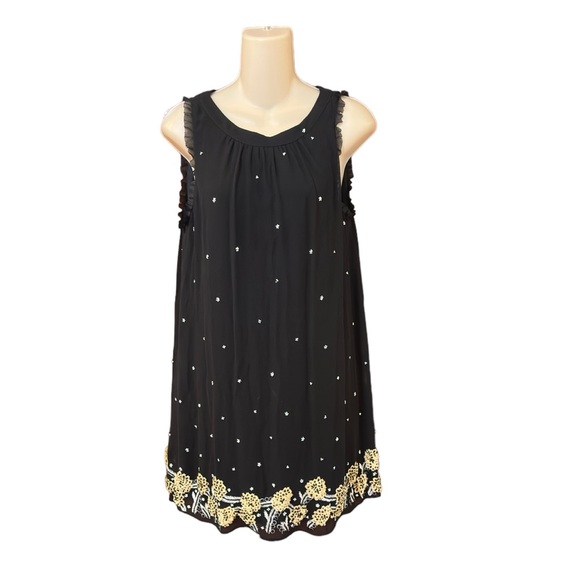 Alice + Olivia beaded flower silk shift dress‎ NWT - Picture 1 of 9